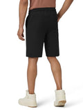 Xyxx Men Cotton Rich Shorts, Regular Fit, Solid, Pack Of 1, Xysht12Xl, Pitch Black, Xl
