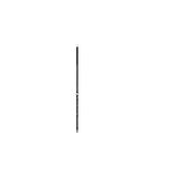 Accessories Unlimited AU4-B 4 ft. Fiberglass Antenna Black