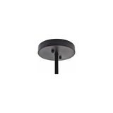 Living District Paragon 6 Light Matte Black And Brass Pendant