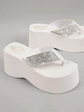 Shoetopia Girls Pacific Silver Wedge Sandal - 8 Uk (Girls-Pacific-Silver),Silver,8,B0CQK5D9HQ