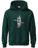 ADRO Hoodies for Men 320 GSM Soft Cotton Hoodie Fabric Long Lasting Printed Hoodies for Winter | Mens Hoodies | Sweatshirt for Men|H24-FTR-GRN-2XL Green,Green