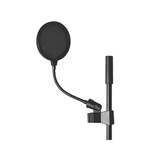 On-Stage Asvs4-B 4'' Microphone Pop Filter With Clothes-Pin Style Clip