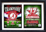 12X18 Double Frame - 2017 National Champion Alabama Crimson Tide