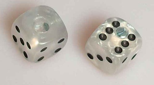 Allparts PK-3250-055 White Pearl. Dice Knobs