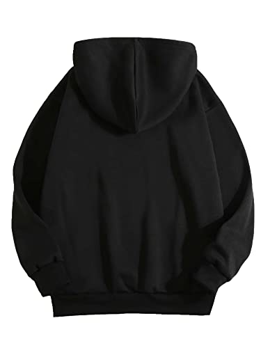 Toplot Women'S Wool Blend Solid Hoodie With Hooded Neck & Full Sleeve (Hoodie-5047-Black-M),Black,,B0BLZ6DHJT