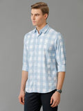 Adro Elegant Essentials Giza Cotton Men'S Casual Shirts (Shi-Ch-Sk_Skyblue_L)