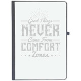 Udnag Ruled Notebook Diary Motivational | Great Things Never Came From Comfort Zones, [A5 80Pages 80Gsm]