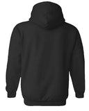 Adro Mens Premium Cotton Fleece 340 Gsm Printed Hoodies (H23-M-Tru-Bl_Black_L)