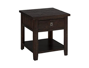 Jofran: 704-3, Kona Grove, Square End Table, 24 W X 24 D X 25 H, Deep Chocolate Finish, (Set Of 1)