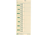 Tops 1291 Time Card For Pyramid Model 331-10, Weekly, Two-Sided, 3 1/2 X 8 1/2 (Box Of 500)