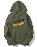 Adro Men'S Cotton Neck Hooded Sweatshirt (H21-M-Rev-Ol_Olive_S)