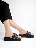 Shoetopia Women'S Block Heel Sandal,Black,6,B0CHYGXQV2