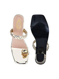 Shoetopia Girls Heel-304 Golden Heeled Sandal - 3 Uk (Girls-Heel-304-Golden),Golden,5,B0CQK587XZ