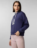 Fyltr Women'S Casual Hoodie With Stripe Tape - Rib Hem & Cuff | Drop Shoulder | Casual Winterwear For Women,Bewitched Blue,Bewitched Blue,2Xl