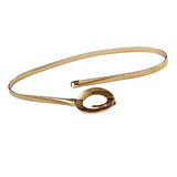 Romp Fashion Golden Trendy Stylish Buckle Stretchable Waist Belt For Girls And Women, Design M