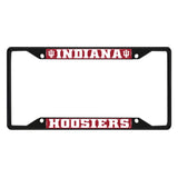 Indiana Hooisers Metal License Plate Frame Black Finish