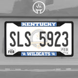 Kentucky Wildcats Metal License Plate Frame Black Finish