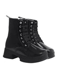 Shoetopia Smart Casual Mid Top Black Boots For Women & Girls /Eu40,Black,7,B0DRJDR2BK
