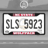 Nc State Wolfpack Metal License Plate Frame Black Finish