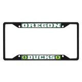 Oregon Ducks Metal License Plate Frame Black Finish