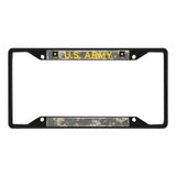 U.S. Army Metal License Plate Frame Black Finish