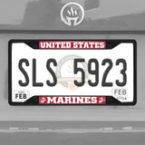 U.S. Marines Metal License Plate Frame Black Finish