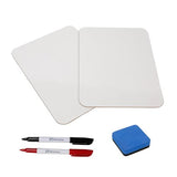 Neomate Dry Erase Lap Boards | 9X12 Inch, Pack Of 2 | Includes 2 Boards, 2 Markers, 1 Eraser | Portable Double-Sided Whiteboard 