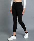 Nifty Women'S Denim Stretchable Slim Fit Black Jeans (Jean_1393C_Blk_32_Black_32)