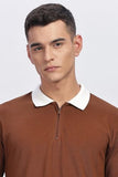ADRO Polo T Shirt for Men | Plain Polo T-Shirt | 100% Cotton Polo Tshirt | Regular Fit Polo| Available in Plus Size Polo (in Alpha 2XL Regular Brown),Brown