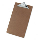 Universal Hardboard Clipboard, 11/4 Capacity, Holds 81/2w x 14h, Brown