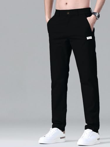Toplot Men'S Regular Casual Pants (Men-Pant-5188-Black-36),Black,36,B0D76GZLQG