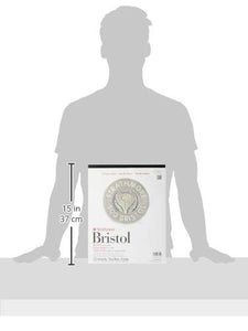 Strathmore (580-62 500 Series Bristol, 2-Ply Vellum Surface, 11''X14'', White, 15 Sheets