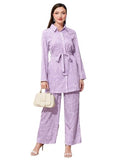 Leriya Fashion co-ord Set for Women Summer| co-ord Set for Women (Medium, LavenderBlush)