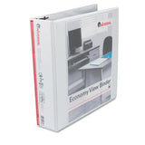 SlantRing Economy View Binder, 2 Capacity, White