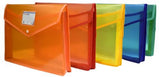 Lc Documnet Bag Envelope Folder, Transparent PolyPlastic A4 Documents File Storage Bag With Snap Button Certificate File Holder