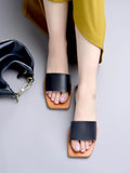 Shoetopia One Toe Black Flats For Women & Girls /Eu37,Black,4,B0F9FP1KMN