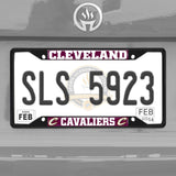 Cleveland Cavaliers Metal License Plate Frame Black Finish