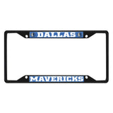 Dallas Mavericks Metal License Plate Frame Black Finish