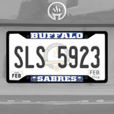 Buffalo Sabres Metal License Plate Frame Black Finish