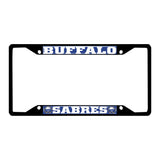 Buffalo Sabres Metal License Plate Frame Black Finish