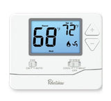 Robertshaw RS8110 Pro Series NonProgrammable Thermostat, White, 1 Heat / 1 Cool for SingleStage Systems