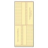 Tops Time Card For Cincinnati, Named Days, Two-Sided, 3-3/8 X 8-1/4, 500 Per Box