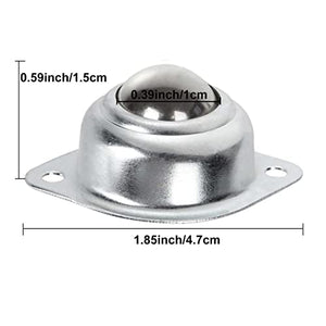 16 Pack 1/2 Roller Ball Transfer Bearings, Carbon Steel Ball Transfer Unit Swivel Ball Caster Roller Transfers, Ball Casters B
