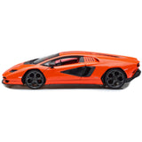 Lamborghini Countach LPI 8004 Orange with Red Interior Special Edition 1/18 Diecast Model Car by Maisto
