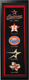 Houston Astros Logo History Felt Banner 14 X 37