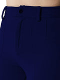 Kotty Women Solid Polyester Blend Dark Sapphire Blue Trouser (Dark Sapphire Blue,32)