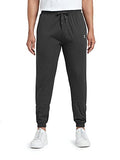 Xyxx Men'S Cotton Modal Joggers - Relaxed Fit Antimicrobial High Stretch Sweat Absorbent Solid Ace Loungewear With Zippered Pockets Drawcord Closure. Coral Grey,Coral GreyApparel,S