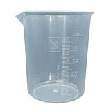 AANIJLAB Beaker | Measuring Cup 500 ml Polypropylene Plastic Made Euro Design with Graduation Marks Pack of 1 for School Collage