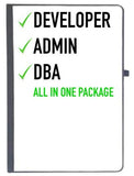 Udnag Ruled Notebook Diary Coder | Developer Admin Dba All In One Package, [A5 80Pages 80Gsm]
