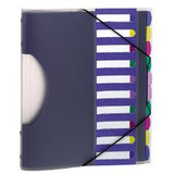 Esselte Translucent Rainbow Poly File/Sorter